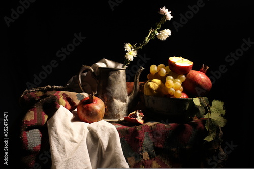 still life with fruits