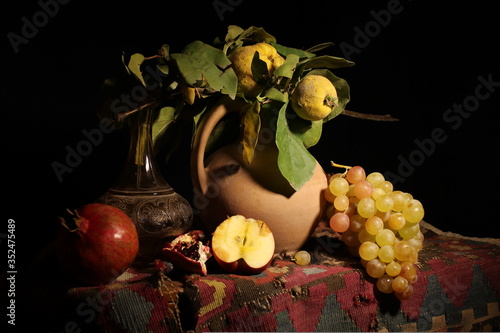 still life with fruits