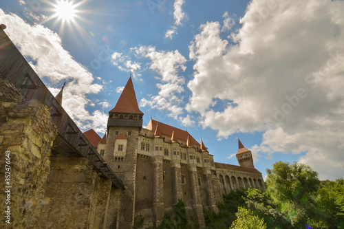 Hunedoara Castle, also known a Corvin Castle or Hunyadi Castle, is a Gothic-Renaissance castle in Hunedoara, Romania. One of the largest castles in Europe.