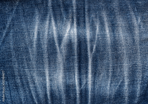 Texture of old used jeans using as header