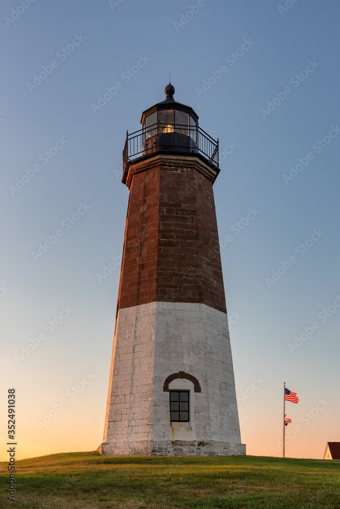 The Point Judith light near Narragansett, Rhode Island, USA