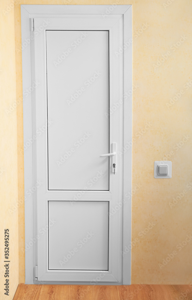 View of modern door at home View of modern door at home
