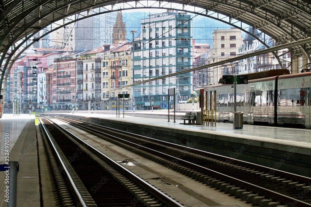 Fototapeta premium Stazione ferroviaria Bilbao
