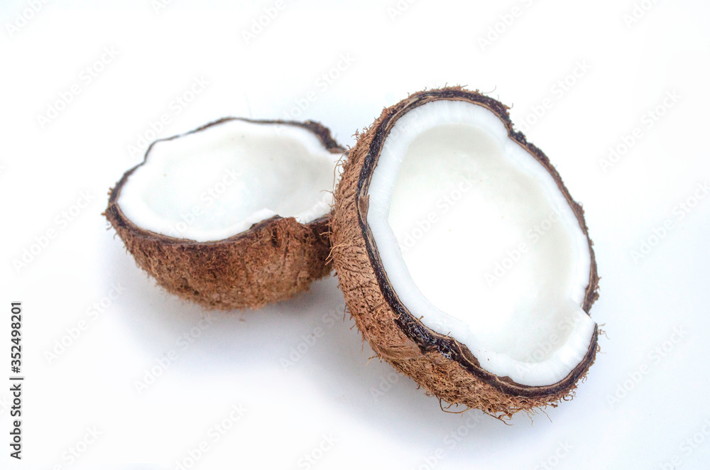 coconuts isolated on the white background. coconuts isolated on the white background.