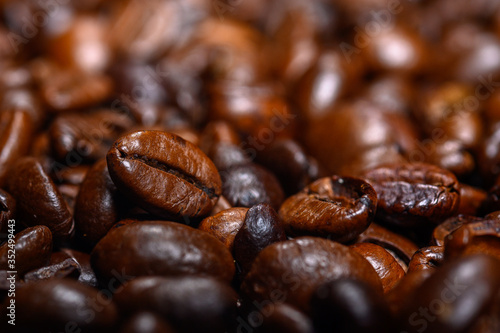 coffee beans close up © Siarhei