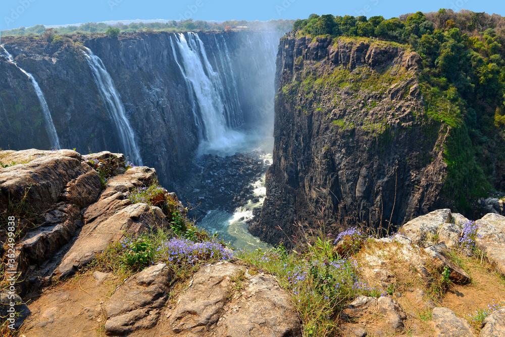Obraz premium Victoria Falls, Zambezi, Zimbabwe