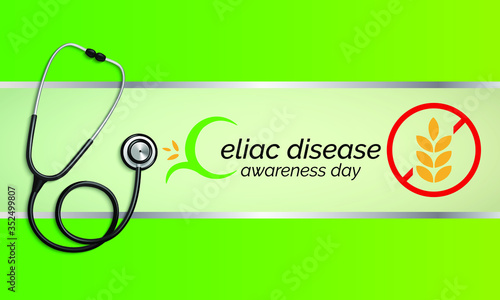 Vector illustration on the theme of National Celiac disease awareness day observed each year on September 13th.