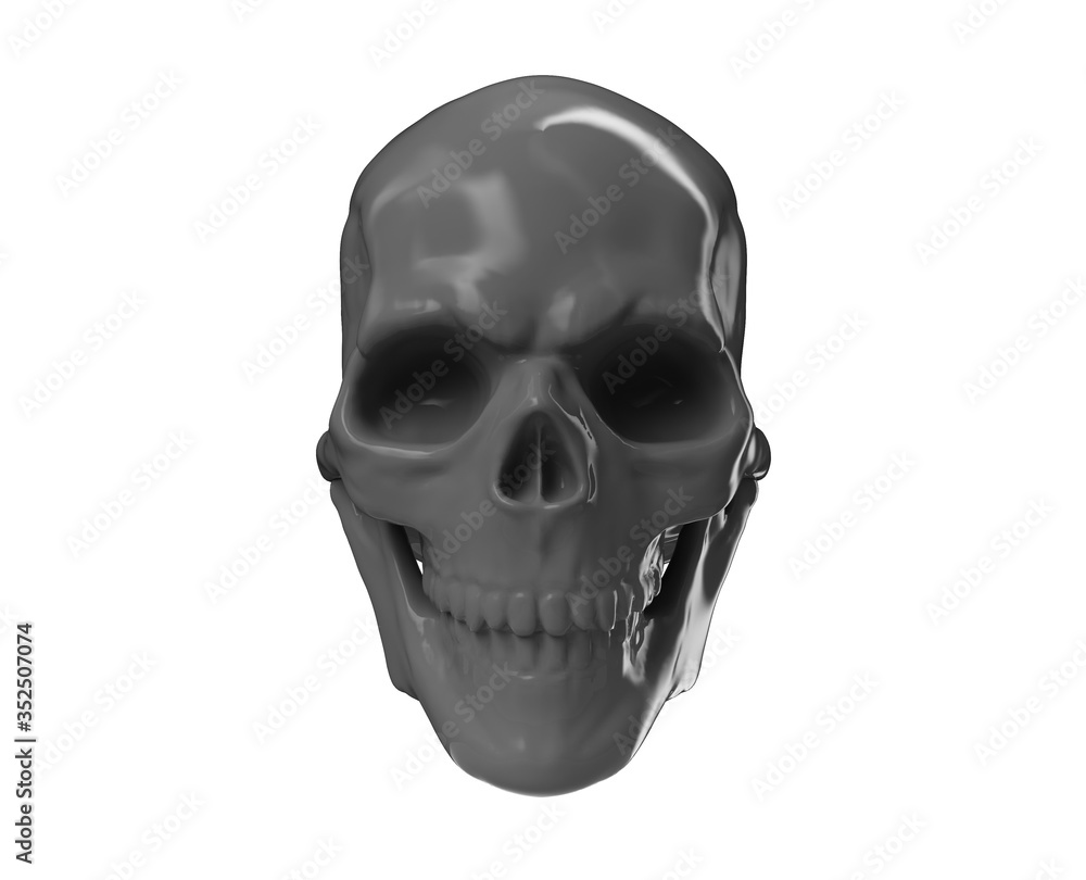 Skull with Jaw Open Left 3d render Skull with Jaw Open Left 3d render