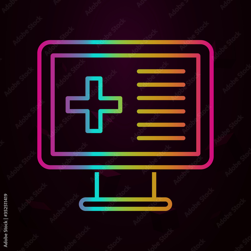 Medical technology, monitor nolan icon Simple thin line, outline vector of Medical techology icons for ui and ux, website or mobile application Medical technology, monitor nolan icon Simple thin line, outline vector of Medical techology icons for ui and ux, website or mobile application