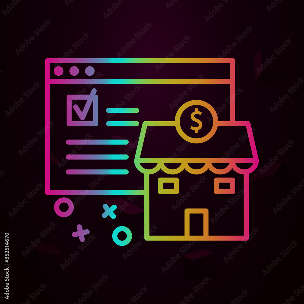 Commerce browser dollar shop nolan icon Simple thin line, outline vector of Online shopping icons for ui and ux, website or mobile application Commerce browser dollar shop nolan icon Simple thin line, outline vector of Online shopping icons for ui and ux, website or mobile application