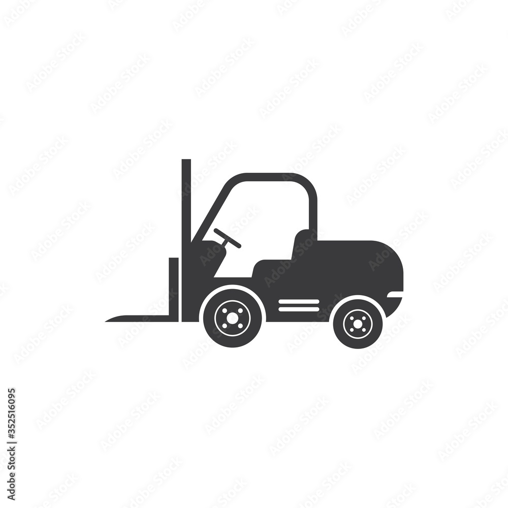 forklift icon vector illustration design