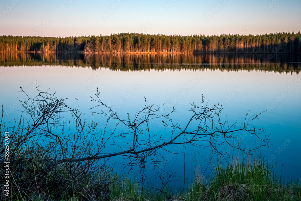 Russian northern landscape. Kola Peninsula, the Arctic. Murmansk region Russian northern landscape. Kola Peninsula, the Arctic. Murmansk region