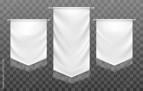 White medieval template banners
