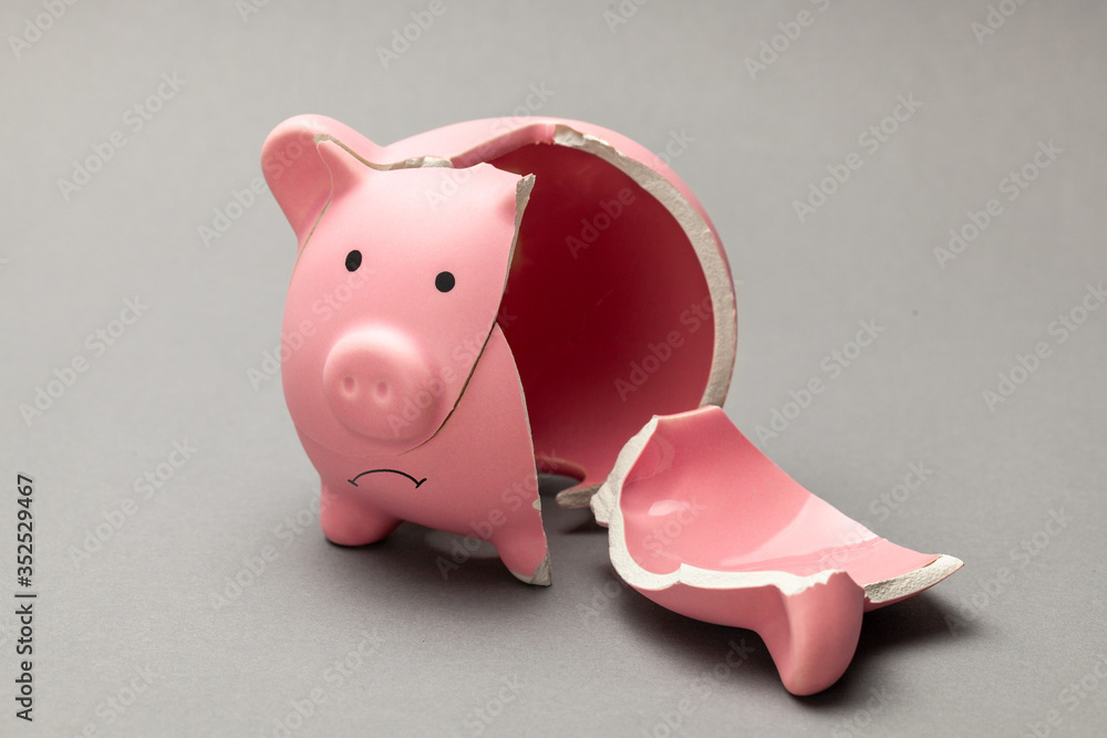 Gray piggy bank sales