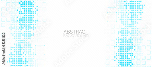 Abstract background with squares. Structure pattern technology backdrop. Vector