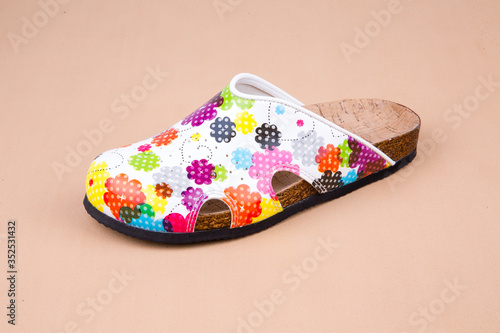 orthopedic leather slippers for women and male
