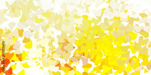 Light orange vector backdrop with chaotic shapes.