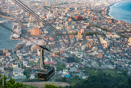 late Afternoon view from Mount Hakodate, Japan photo