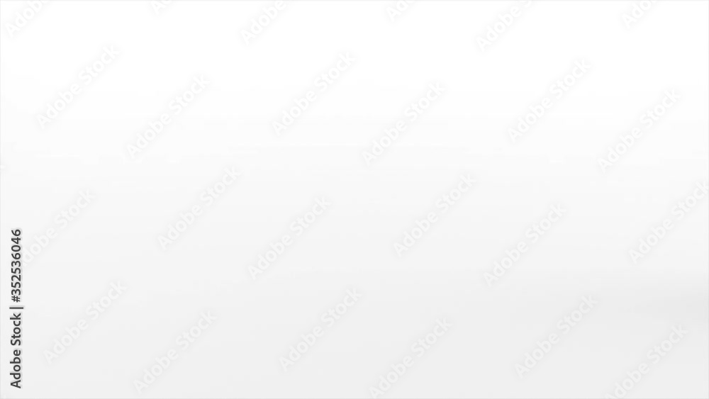 Appears realistic animated shopping cart at white mirror background. 4K animation with alpha channel.