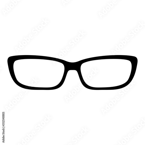 Glasses icon isolated on white background, Vector illustration