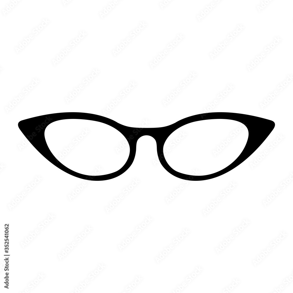 Fototapeta premium Sunglasses icon isolated on white background, glasses Vector illustration