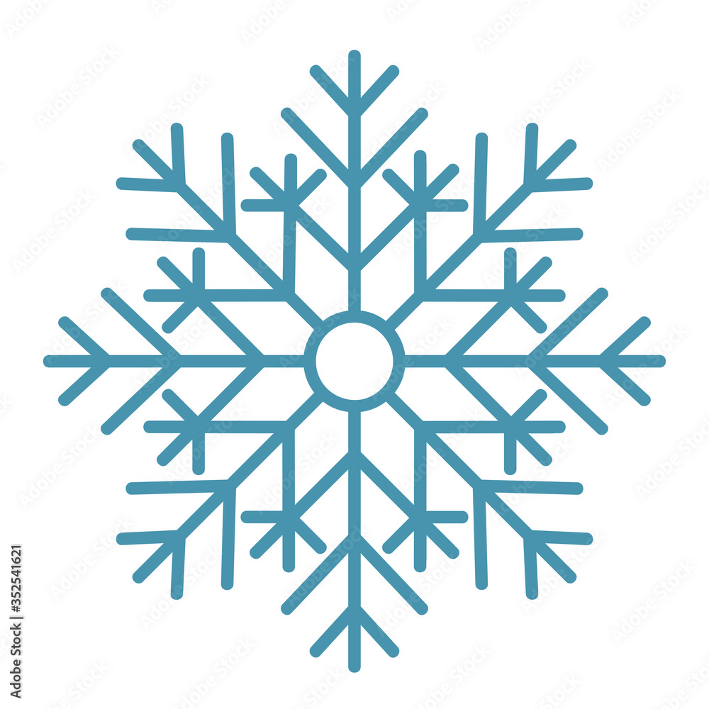 Winter snowflake crystals, christmas snow shapes and frosted cool blue icon, cold xmas season frost snowfall decoration, stock vector illustration Winter snowflake crystals, christmas snow shapes and frosted cool blue icon, cold xmas season frost snowfall decoration, stock vector illustration