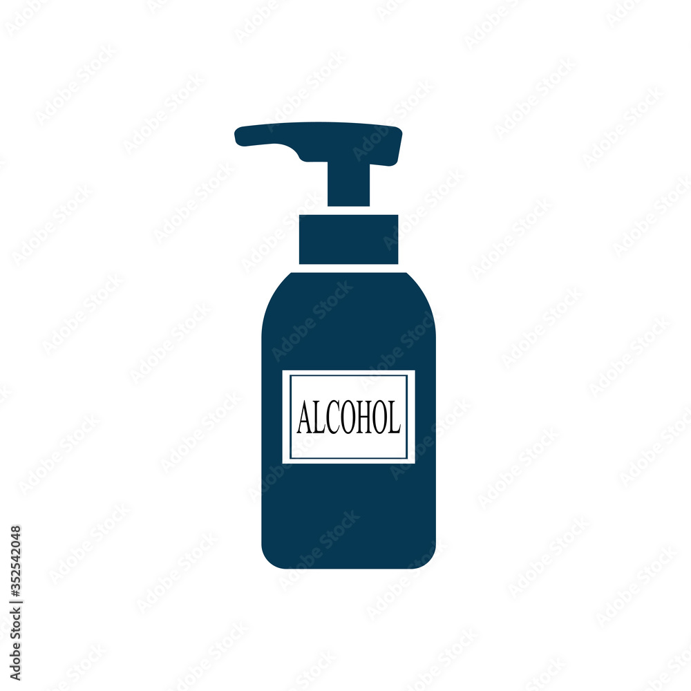 Alcohol spray icon isolated on white background. Vector illustration Alcohol spray icon isolated on white background. Vector illustration