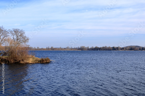 winter at Havel river in Werder (Brandenburg in Germany)