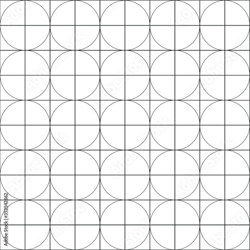Vector seamless pattern. Modern stylish texture. Trendy hipster sacred geometry.