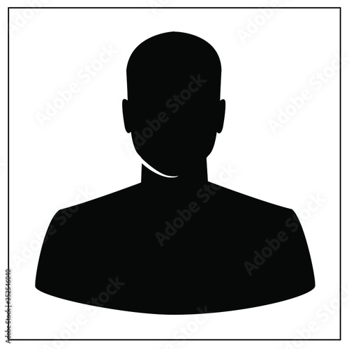 People profile silhouettes. vector illustration