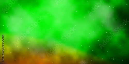 Light Green, Red vector layout with bright stars. Decorative illustration with stars on abstract template. Best design for your ad, poster, banner.