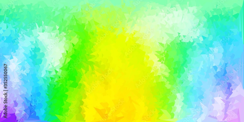 Light multicolor vector polygonal backdrop.