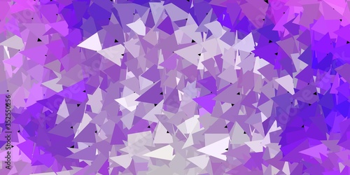 Light purple vector polygonal backdrop.