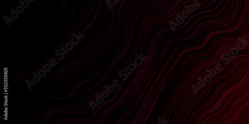 Dark Purple vector texture with wry lines. Colorful illustration, which consists of curves. Template for cellphones.