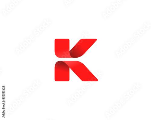 Letter K logo icon design template elements