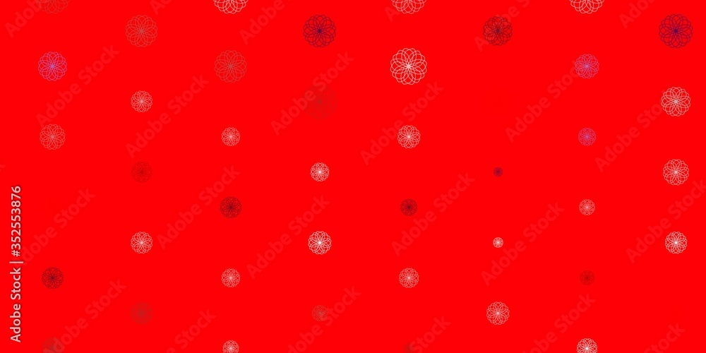 Light pink, red vector doodle texture with flowers. Light pink, red vector doodle texture with flowers.