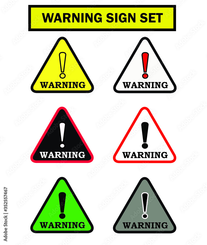creative warning sign vector design. eps10 creative warning sign vector design. eps10