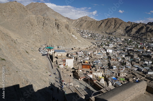 Canvas Print Leh Palace Entrance Top View