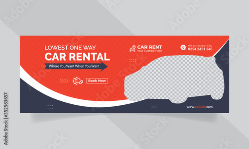 Car Wash Flyer or Car Rent Business Flyer, poster, Cover, Brochure Template  For Social media post  Web Template  , Cleaning Service Banner.