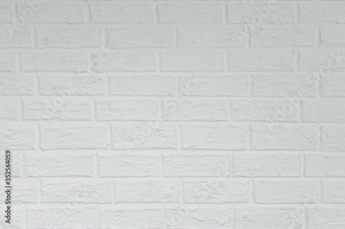 White brick wall textured background