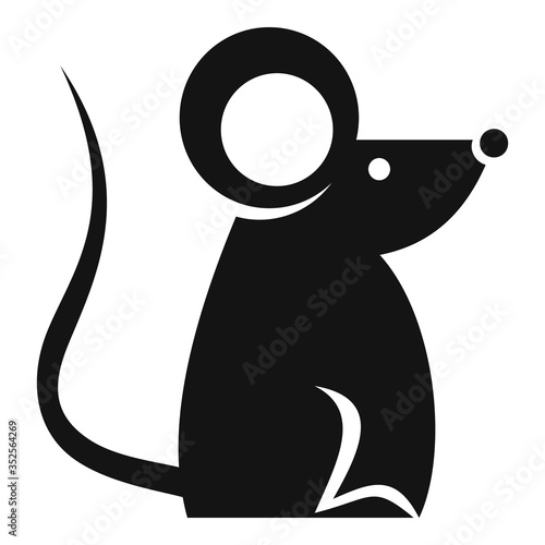 Zodiac rat icon. Simple illustration of zodiac rat vector icon for web design isolated on white background