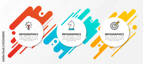 Infographic design template. Creative concept with 3 steps