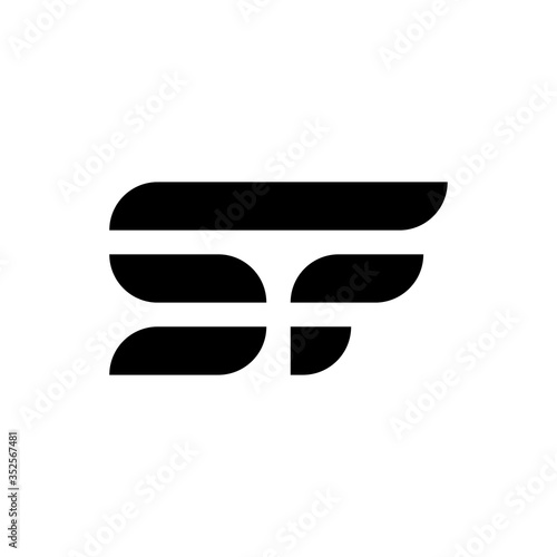 Letter SF logo design