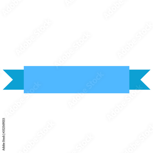 Free Download Flat tape banners for your design banneror poster, blue ribbons on white, stock vector illustration - GFXLoad