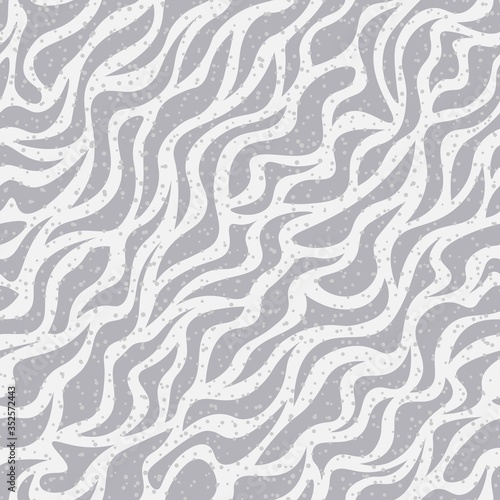 Snow Leopard Stripes Seamless Pattern. Zebra print  animal skin  tiger stripes