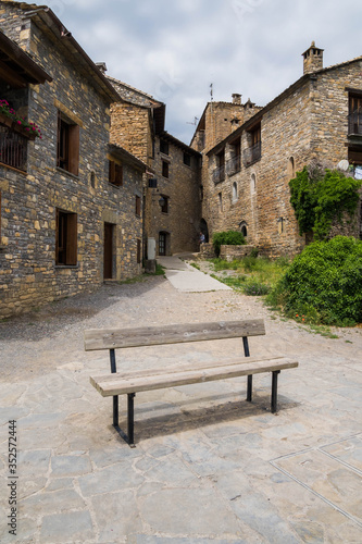 Charming old streets, in the Pyrenees, Spain