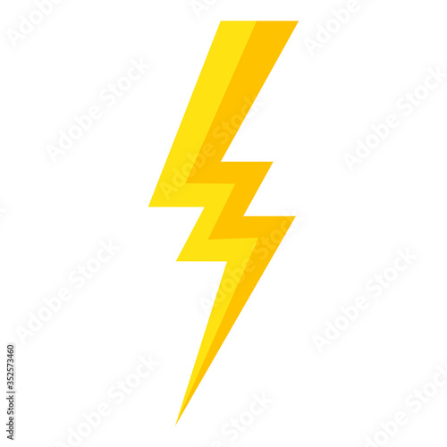 Free Download Thunder lightning bolt pictogram icon design element vector illustration for design concept electric - GFXLoad