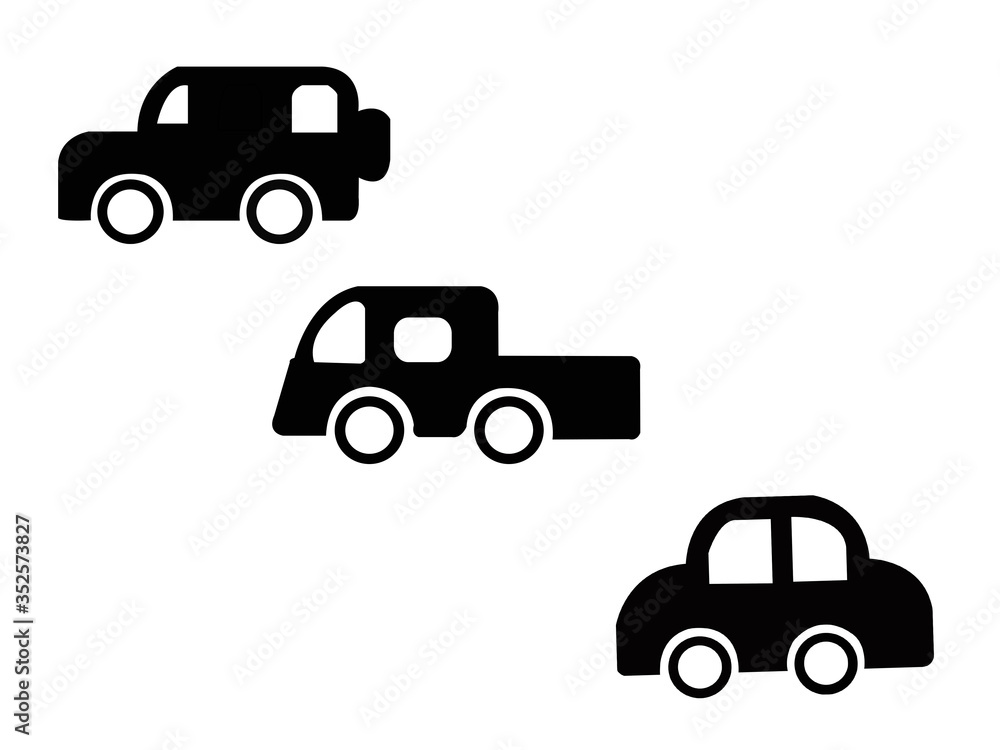 illustration icon car on white background.