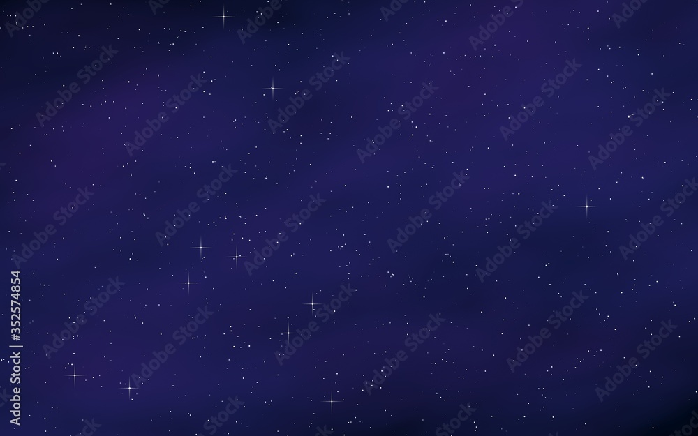 Fototapeta premium Colorful and beautiful space background. Outer space. Starry outer space texture. 3D illustration