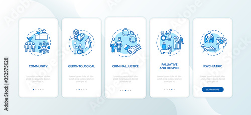 Charity help for family onboarding mobile app page screen with concepts. Community assistance walkthrough 5 steps graphic instructions. UI vector template with RGB color illustrations
